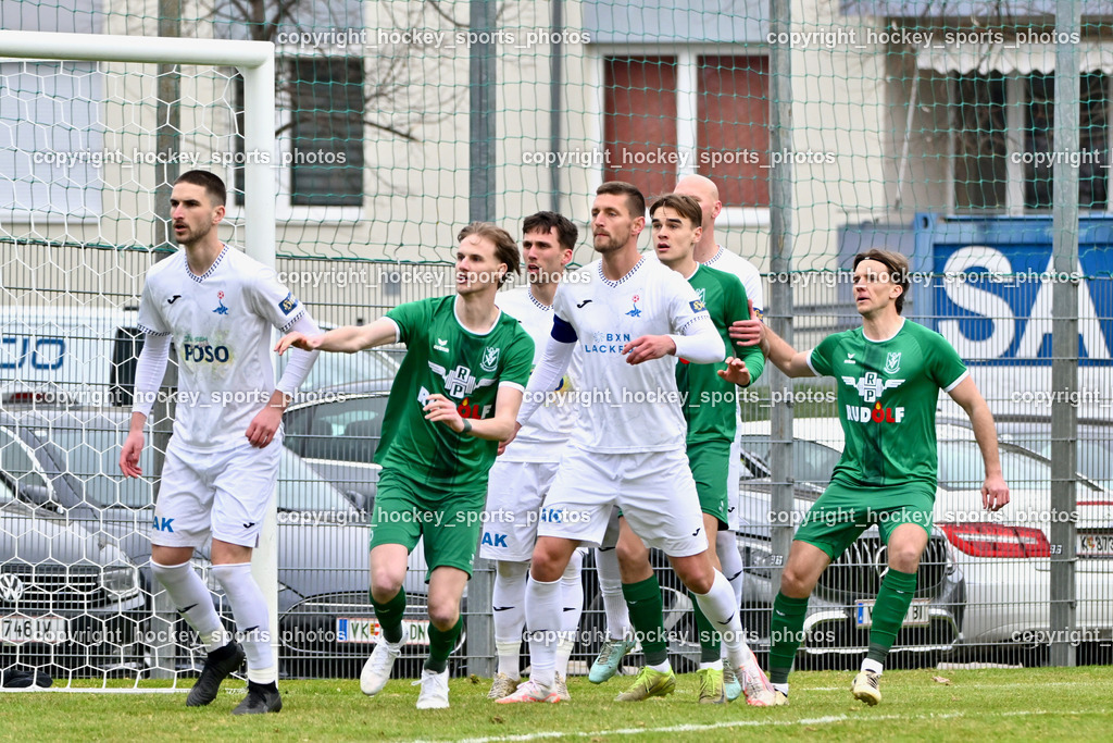 SAK vs. VST Völkermarkt | #23 Zan Kumer SAK, #10 Mario Michael Kuester VST Völkermarkt, #22 Leo Ejup SAK, #21 Oliver Kuester VST Völkermarkt, #4 Marius Leo Maierhofer VST Völkermarkt, SAK vs. VST Völkermarkt, SAK vs. VST Völkermarkt am 21.03.2026 in Klagenfurt (Sportpark Welzenegg), Austria, (Photo by Bernd Stefan)