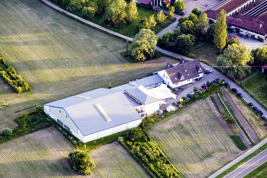 Luftbild: Hagenbacher Sportreff, Tennishalle in Hagenbach im Bundesland Rheinland-Pfalz in Deutschland. Foto: IMG_2616.jpg vom 09.06.2006 durch Werner Riehm/FLY-FOTO.de