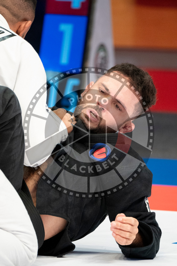 20231106PBB1442 | Fighters compete during the AJP World Master Championship in the Mubadala Arena in Abu Dhabi, Arab United Emirates, on November 6, 2023.