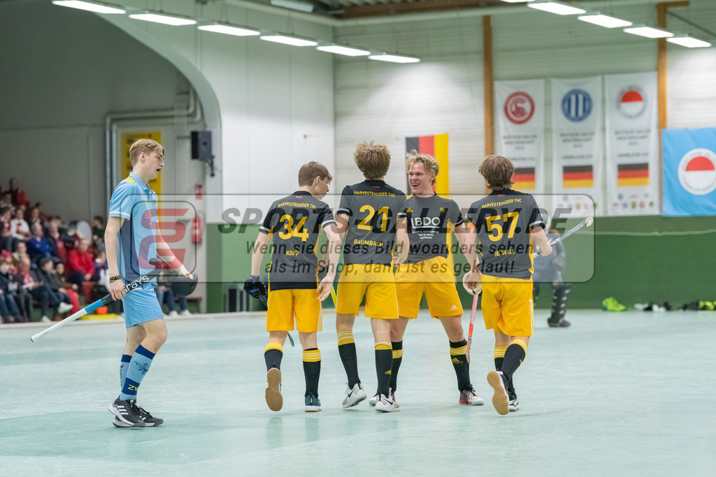 HK_20230305_106236 | Deutsche Meisterschaft MU16 Platz 3 Harvestehuder THC - Zehlend. Wespen am 5.3.2023 RWK, Köln ,