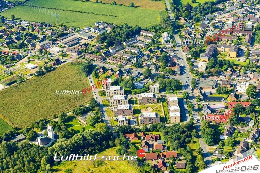 Weding Handewitt Bild- Das Luftbild wurde 2025 vom UL-Flugzeug heraus erstellt ( keine Drohne bzw. Drohnenaufnahme ) - Hochauflösende Luftaufnahme -Nicht vergleichbar mit Google Maps oder Satelittenbilder- Die Geschenkidee !Mit Lizenz und Bildrechte bestellbar - CC