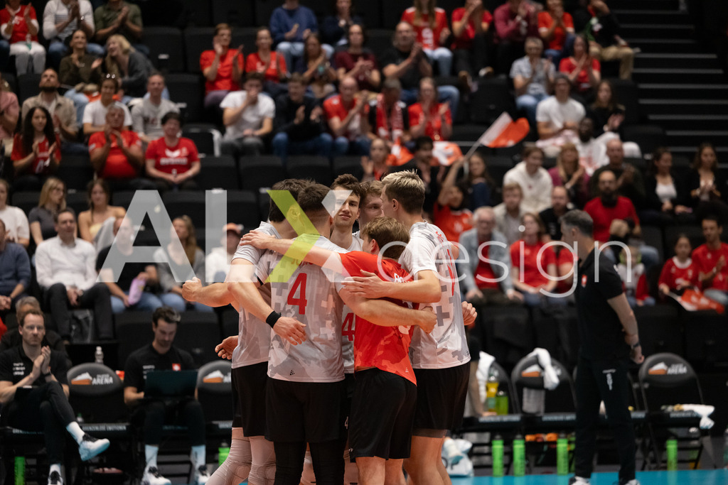 Luxembourg v Switzerland - CEV European League Men | KRIENS, SWITZERLAND - JUNE 12: Team of Switzerland during the CEV European League match between Luxembourg and Switzerland at Pilatus Arena on June 12, 2026 in Kriens, Switzerland. - Realisiert mit Pictrs.com