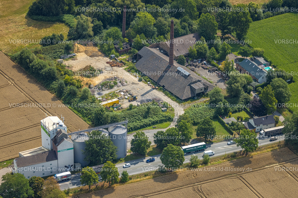 Hamm250701847Rhynern | Luftbild, Alte Ziegelei Kump, Bäuerliche Bezugs- und AbsatzGenossenschaft Werle eG Agrargenossenschaft, Werler Straße, Stadtbezirk Rhynern, Hamm, Ruhrgebiet, Nordrhein-Westfalen, Deutschland