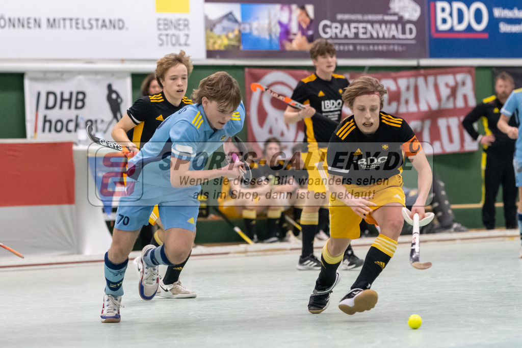 SFE_20230305_0024 | Deutsche Meisterschaft Männliche U16 Halle 2023 am 05.03.2023 in Köln (KTHC Stadion Rot-Weiss Köln Tennis and Hockey Club), Photo: Stephan Fehrmann 2022 (Sports-Gallery)