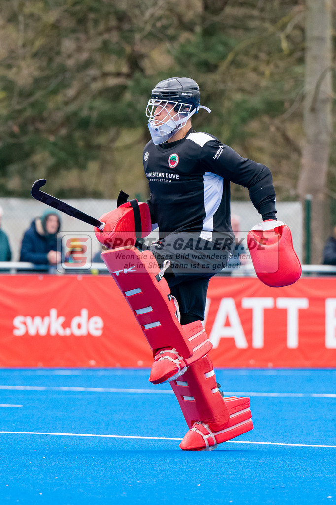 HK_20230415_901565 | 1. Bundesliga Herren Crefelder HTC - UHC Hamburg am 14.4.2023 Crefelder HTC, Krefeld , Joshua Onyekwue Nnaji Torwart ( Crefelder HTC #29 )