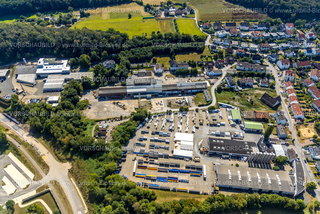 Sprockhoevel220808120 | Luftbild, Gewerbegebiet Hombergstraße, Niedersprockhövel, Sprockhövel, Ruhrgebiet, Nordrhein-Westfalen, Deutschland