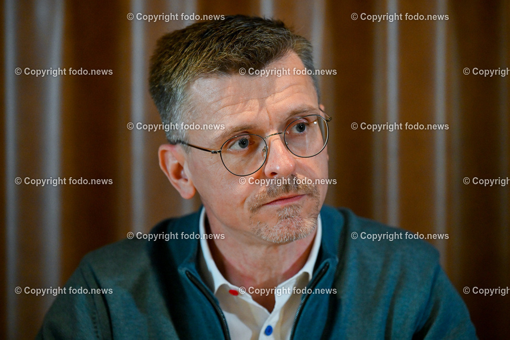 Joachim Aigner (MFG_ Bundesparteiobmann)_ 24.02.2023-16 | 24.02.2023, Wels, AUT, Joachim Aigner (MFG, Bundesparteiobmann), im Bild Joachim Aigner (MFG, Bundesparteiobmann)