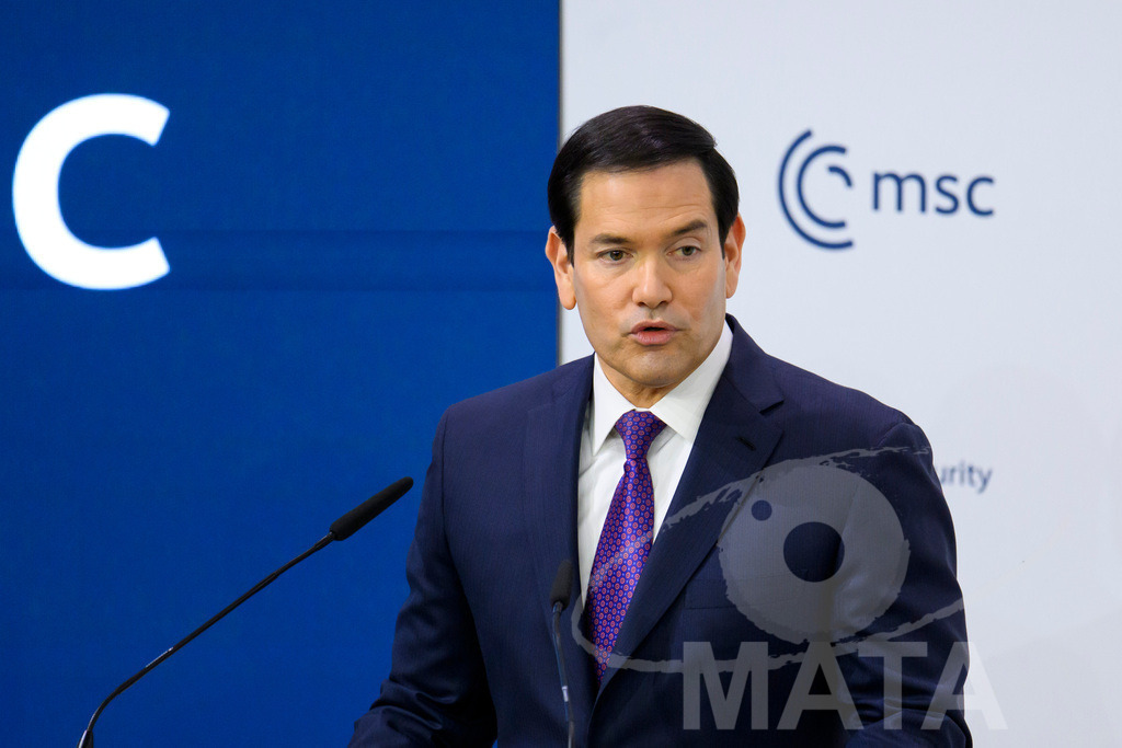 _DWA7330 | Politiker Marco Rubio (REP), Außenminister der Vereinigten Staaten von Amerika, spricht auf der Münchner Sicherheitskonferenz 2026. München, 14.02.2026 Bayern Deutschland - Realisiert mit Pictrs.com