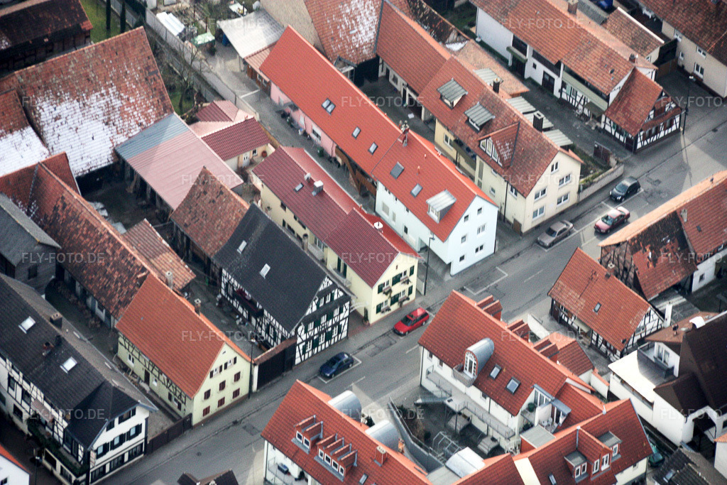 Luftbild: Rheinstr in Kandel im Bundesland Rheinland-Pfalz in Deutschland. Foto: IMG_16900.jpg vom 15.02.2009 durch Werner Riehm/FLY-FOTO.de