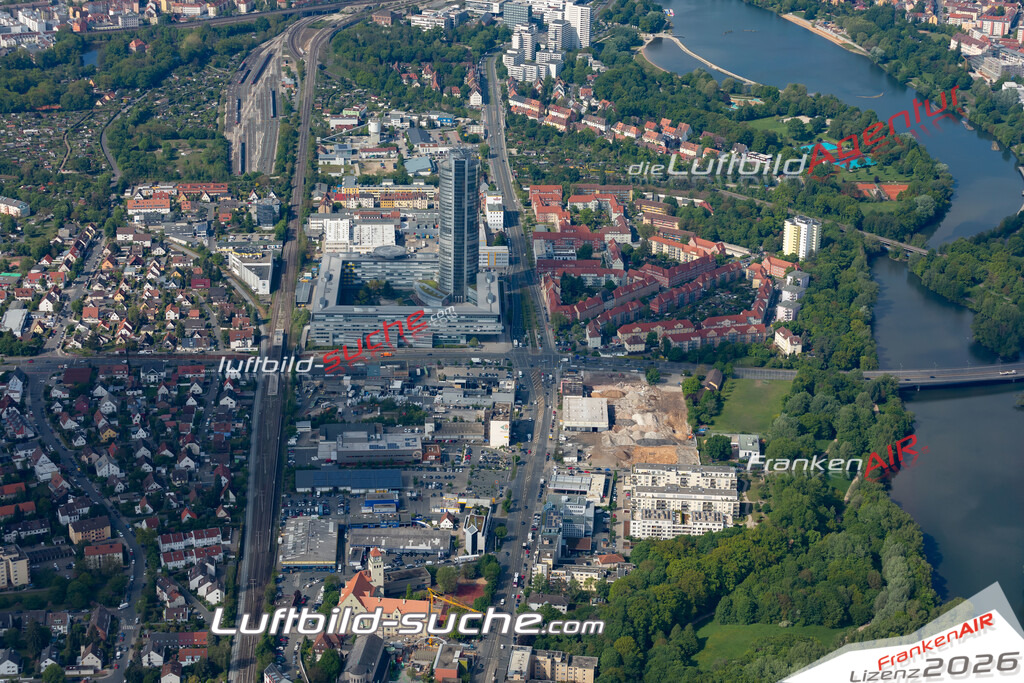 aktuelles Luftbild von Moegeldorf Nuernberg  - Luftaufnahme wurde 2019 von https://frankenair.de mittels Flugzeug (keine Drohne) erstellt.