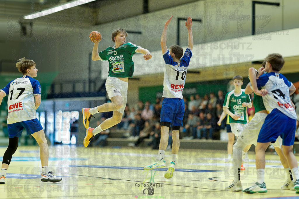 mJC-Regionalliga, Halbfinale Hessenmeisterschaft; HSG Dutenhofen/Münchholzhausen - TSV Pfungstadt | mJC-Regionalliga, Halbfinale Hessenmeisterschaft; HSG Dutenhofen/Münchholzhausen - TSV Pfungstadt am 15.03.2025 in Münchholzhausen (Sporthalle Münchholzhausen)Photo © 2025 - Jörg Heinrich - Realisiert mit Pictrs.com