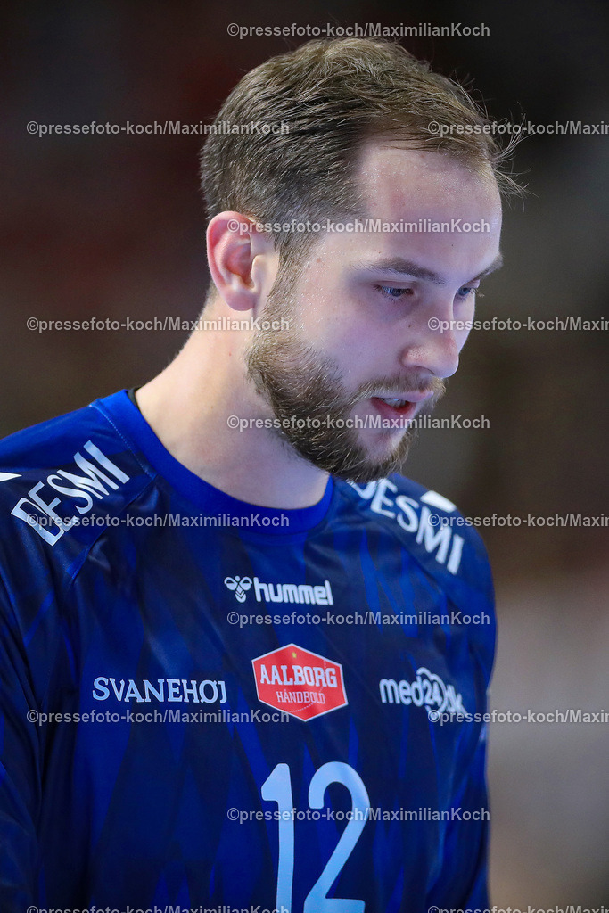 KoeEHF08062401090 | 08.06.2024, Köln, Handball, TruckScout24 EHF FINAL4, Machineseeker Champions League Men, Lanxess-Arena, Halbfinale, SC Magdeburg - Aalborg Handbold: Torhüter Fabian Norsten (Aalborg Handbold)