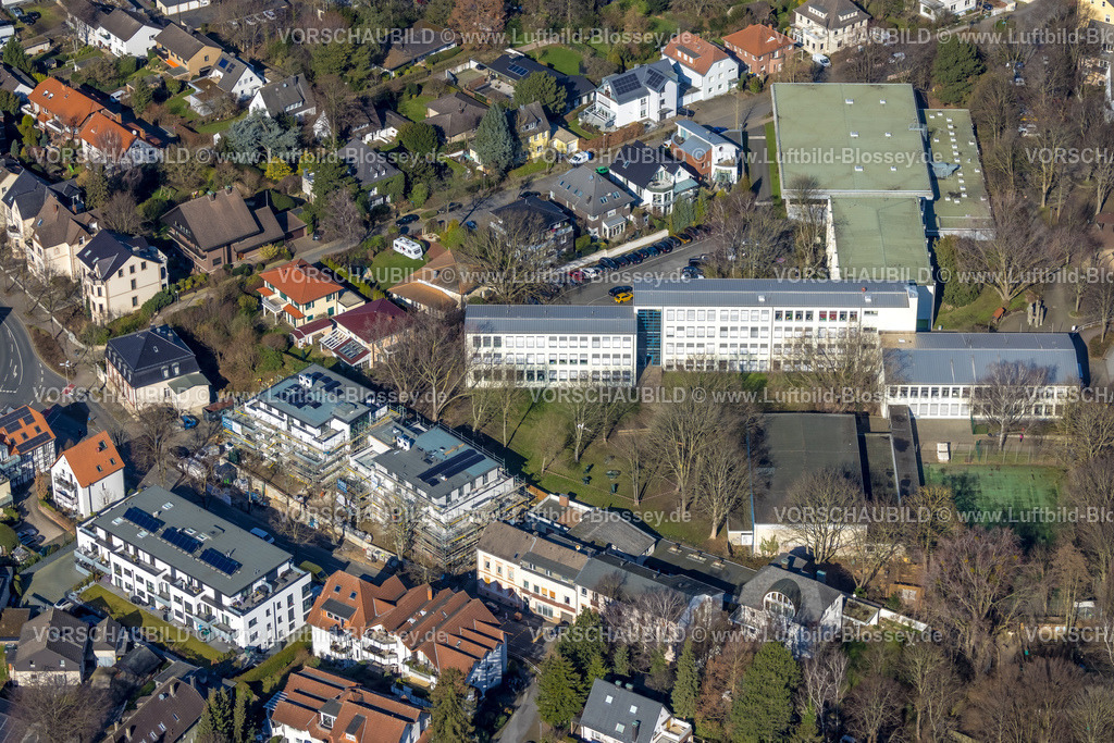 Unna230214208 | Luftbild, Baustelle und Neubau Kessebürener Weg, Peter-Weiss-Gesamtschule Unna, Unna, Ruhrgebiet, Nordrhein-Westfalen, Deutschland