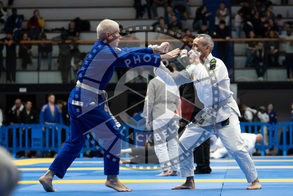 20240119PBB3579 | Fighters compete during the IBJJF European Championship in Paris, France, on January 19, 2024.