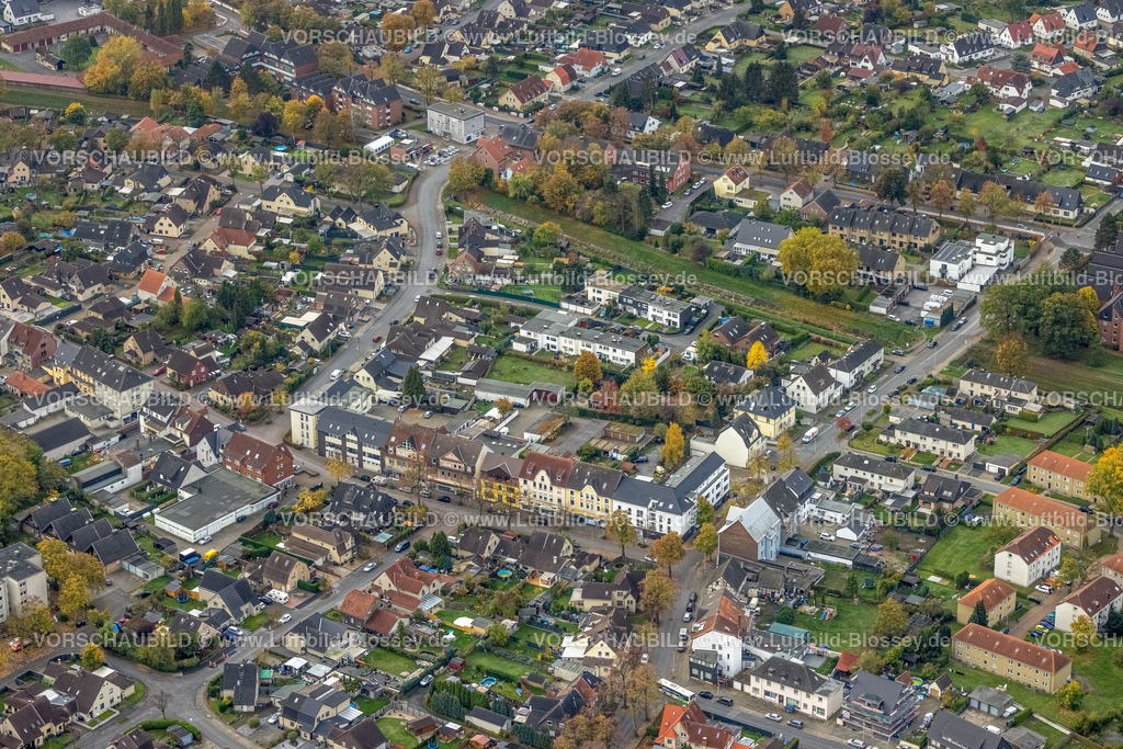 Hamm221012144 | Luftbild, Wohngebiet und Baustelle Gelände Herringer Hof mit Neubau Wohnungen an der Fritz-Husemann-Straße Ecke Ostfeldstraße, Herringen, Hamm, Ruhrgebiet, Nordrhein-Westfalen, Deutschland