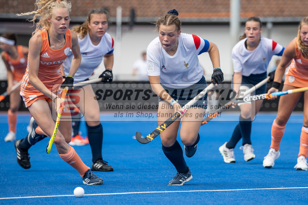 SFE_20230715_0370 | EuroHockey EM U18 Girls France vs Netherlands am 15.07.2023 in Krefeld (Gerd-Wellen-Hockeyanlage), Photo: Stephan Fehrmann 2023 (Sports-Gallery)