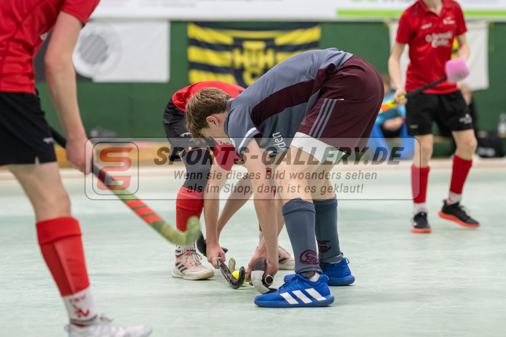 SFE_20230304_0032 | Deutsche Meisterschaft Männliche U16 Halle 2023 am 04.03.2023 in Köln (KTHC Stadion Rot-Weiss Köln Tennis and Hockey Club), Photo: Stephan Fehrmann 2022 (Sports-Gallery)