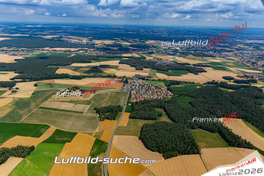aktuelles Luftbild von  Anwanden - Luftaufnahme wurde 2019 von https://frankenair.de mittels Flugzeug (keine Drohne) erstellt.