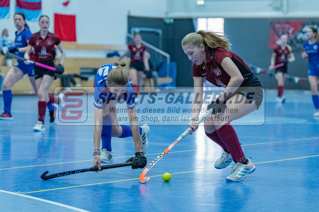 HK_20240303_109034 | Spiel um Platz 7 Deutsche Meisterschaft WU16 am 3.3.2024 Halle DHC, Düsseldorf ,