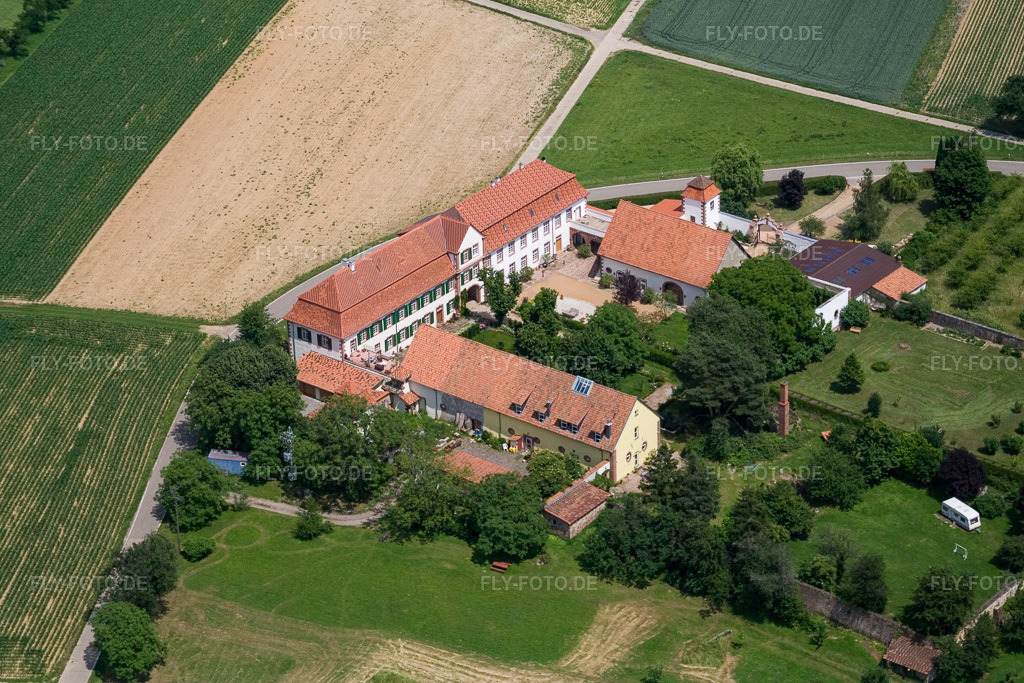 Luftbild: Werkstatt für betreutes Wohnen Werkstatt für verborgene Talente gemeinnützige GmbH im Haftelhof in Schweighofen im Bundesland Rheinland-Pfalz in Deutschland. Foto: IMG_11143.jpg vom 14.06.2008 durch Werner Riehm/FLY-FOTO.de