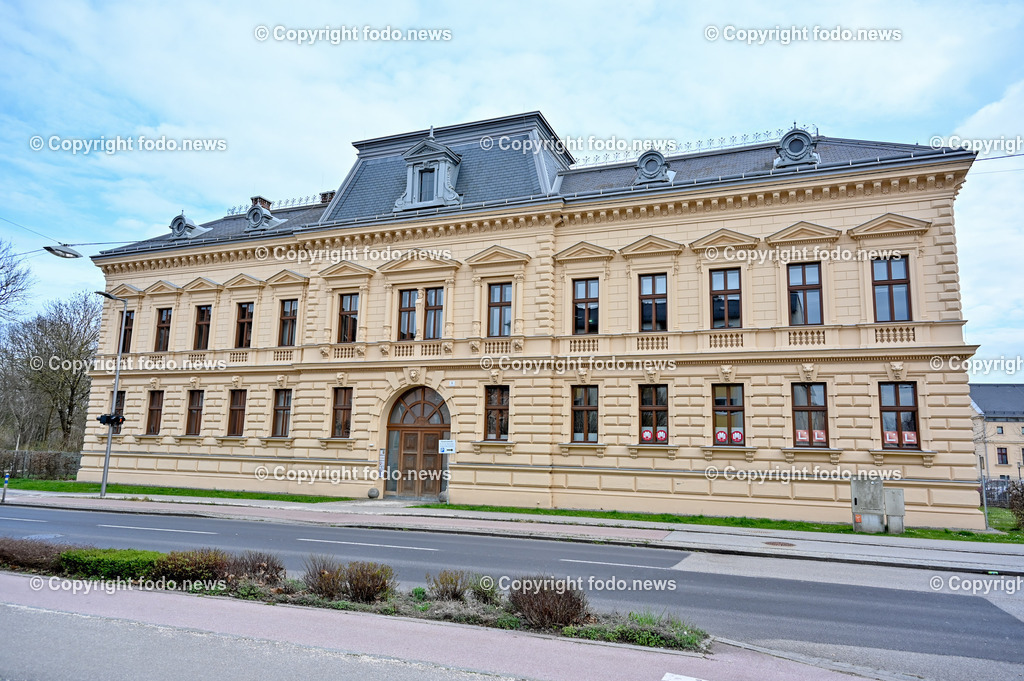 Kleinmünchen_ 25.03.2023-6 | 25.03.2023, Kleinmuenchen Linz, AUT, 100 Jahre Kleinmuenchen bei Linz, im Bild Das Palais Löwenfeld, vormals Jaukermühle, ist eine ehemalige Fabrikantenvilla im Linzer Stadtteil Kleinmünchen und steht unter Denkmalschutz