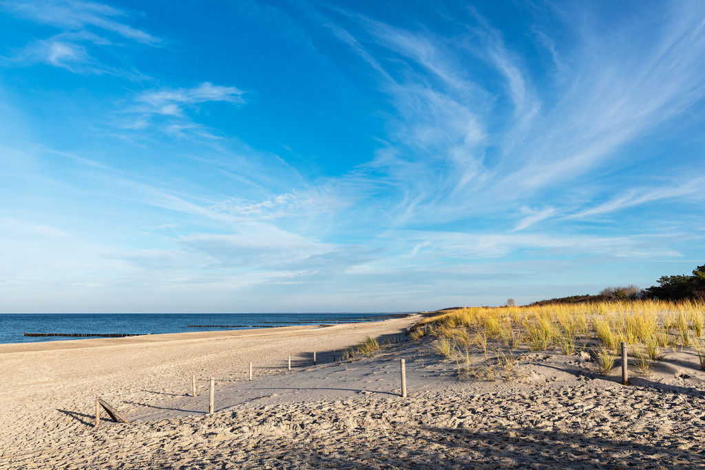 Strand mit Buhnen in der Nähe von Graal-Müritz | Strand mit Buhnen in der Nähe von Graal-Müritz.
