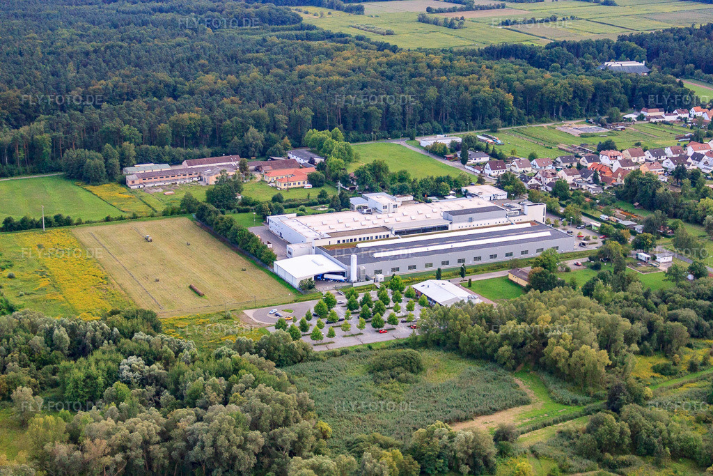 Luftbild: Industriegebiet Am Bruchbach im Ortsteil Schaidt in Wörth im Bundesland Rheinland-Pfalz in Deutschland. Foto: IMG_44230.jpg vom 17.08.2011 durch Werner Riehm/FLY-FOTO.de