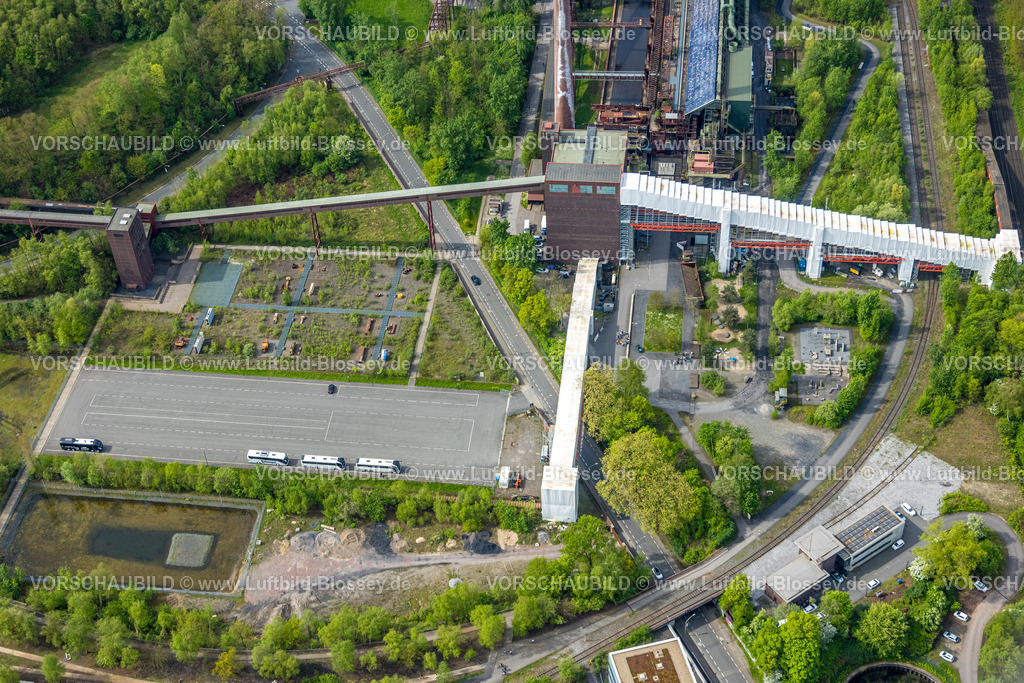 Essen240400391 | Luftbild, UNESCO-Welterbe Zollverein, Kokerei Zeche Zollverein, Baustelle, Stoppenberg, Essen, Ruhrgebiet, Nordrhein-Westfalen, Deutschland