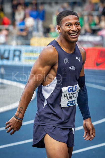 Deutsche Leichtathletik-Meisterschaften; Bochum-Wattenscheid, 26.07.2026 | Silber über 200m für Kameron Horton (Cologne Athletics); Deutsche Leichtathletik-Meisterschaften am 26.07.2026 im Lorheide-Stadion, Bochum-Wattenscheid (Nordrhein-Westfalen).