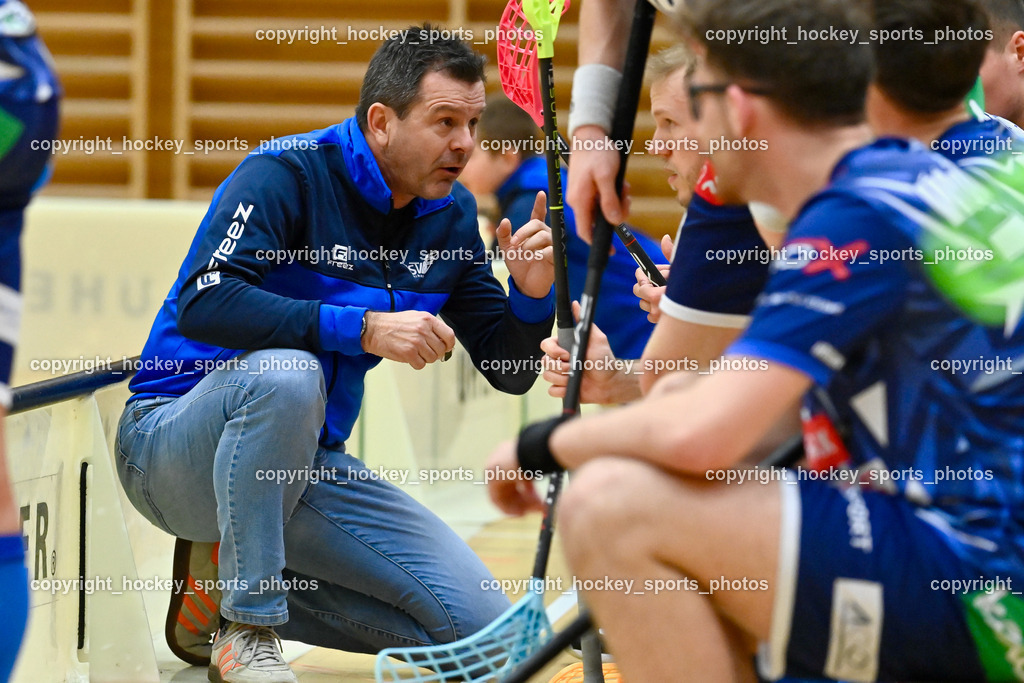 VSV Unihockey vs. KAC Floorball 4.2.2023 | Assistentcoach VSV Unihockey Harald Felsberger