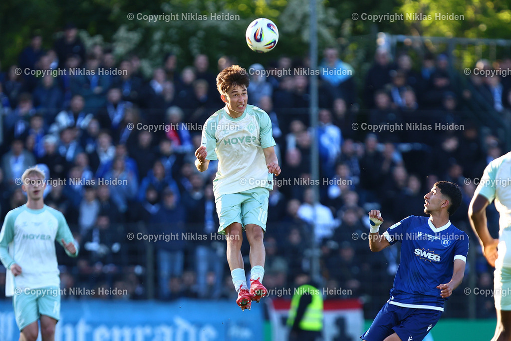 NH_SVWerderBremenU19_KarlsruherSCU19_JuniorenDFBPokal_23052025 | #10 Patrice Covic (SV Werder Bremen U19)Fußball I Junioren I DFB-Pokal I Saison 2024-2025 I Finale I SV Werder Bremen U19 - Karlsruher SC U19 I 23.05.2025 I Karl-Liebknecht-Stadion