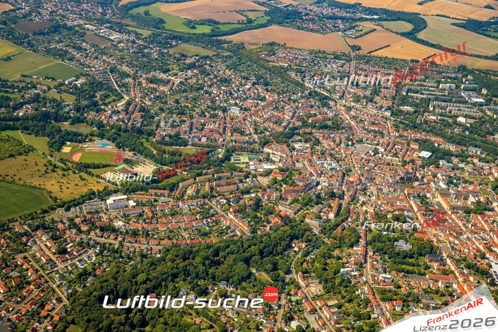 Luftbild Apolda - Die Luftaufnahme wurde 2025 vom UL-Flugzeug heraus erstellt ( keine Drohne ) - Hochauflösende Luftaufnahme - für professionelle Ausdrucke geeignet. Die Geschenkidee !Hier alle&nbsp;Infos zur Lizenzierung der LuftaufnahmeWir fliegen auch dieses Jahr wieder in Ihre Region um Luftbilder zu erstellen.- Luftbild anfragen