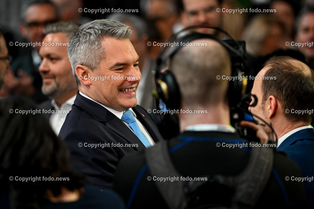 Der Oesterreichplan_ OeVP_ Wels_ 26.01.2024-21 | 26.01.2024, Wels, AUT, ÖVP, Der Österreichplan, im Bild BK Karl Nehammer (VP, Bundeskanzler)