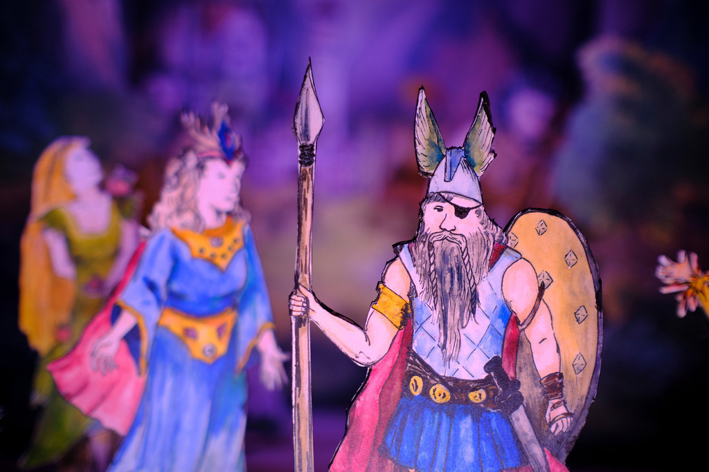 MÖP Figurentheater | WIen, Austria - March 10, 2020: MÖP Figurentheater - Rheingold; Papierfiguren aus der märchenhafte Oper Rheingold nach Richard Wagner. - Realisiert mit Pictrs.com