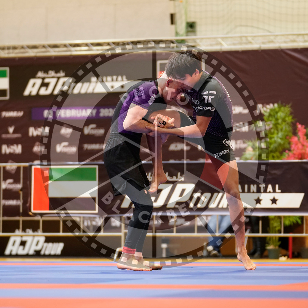20240203PBB09508 | Fighters compete during the Brazilian Jiu-Jitsu Championship of the AJP Tour in Maintal by Frankfurt am Main, Germany, on February 2, 2024.