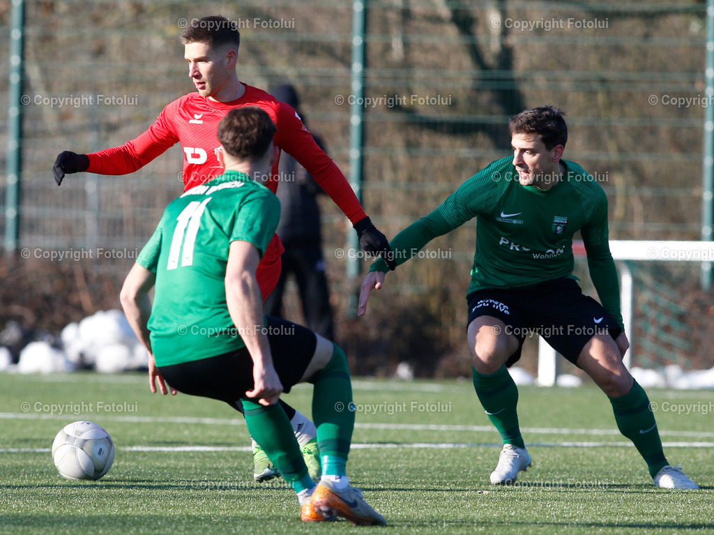 A_LUI_190125_12 | SPORT FUSSBALL TESTSPIEL ASKOE OEDT -UNION PROCORN DIETACH 18.01.2025 IM BILD : ARNE AMMERER (OEDT) UND NICO STEINMASSL (DIETACH) FOTO:FOTOLUI