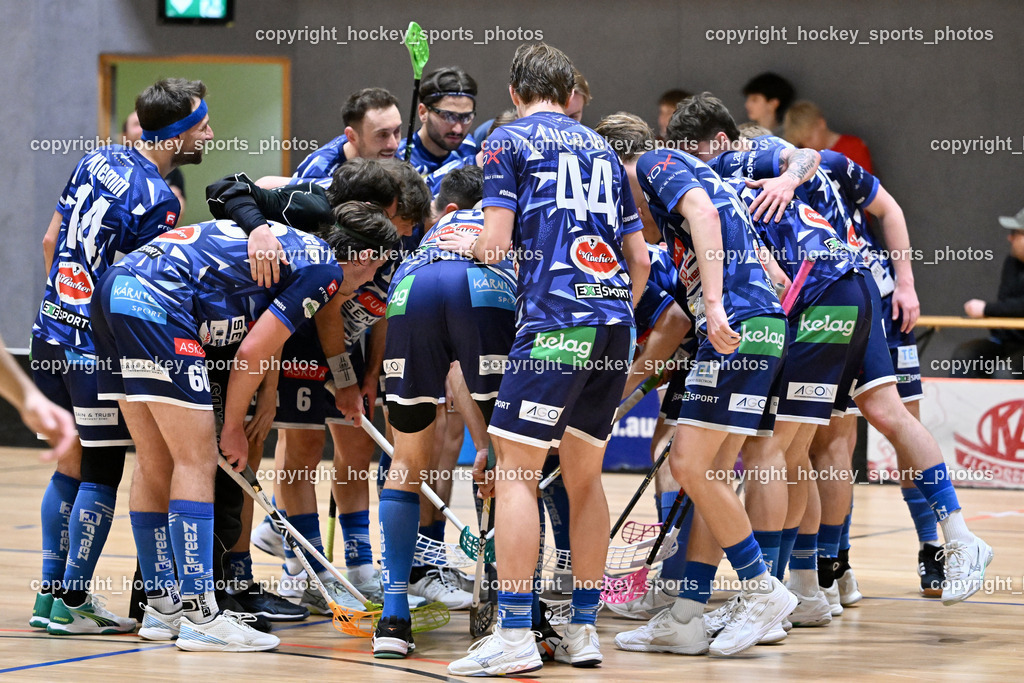 KAC Floorball vs. VSV Unihockey | Jubel VSV Unihockey Mannschaft, KAC Floorball vs. VSV Unihockey, KAC Floorball vs. VSV Unihockey am 21.03.2026 in Klagenfurt (Ballspielhalle Waidmannsdorf), Austria, (Photo by Bernd Stefan)
