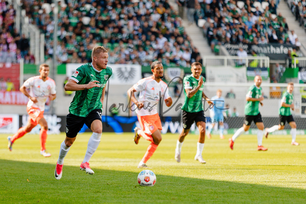 2. Bundesliga, Saison 2025/26, 5. Spieltag : SC Preußen Münster - Fortuna Düsseldorf | Münster, 14.09.2025: 2. Bundesliga, 5. Spieltag, SC Preußen Münster gegen Fortuna Düsseldorf im LVM-Preußenstadion in Münster. Foto: sportfotografie.ms | Markus Paletta - Realisiert mit Pictrs.com