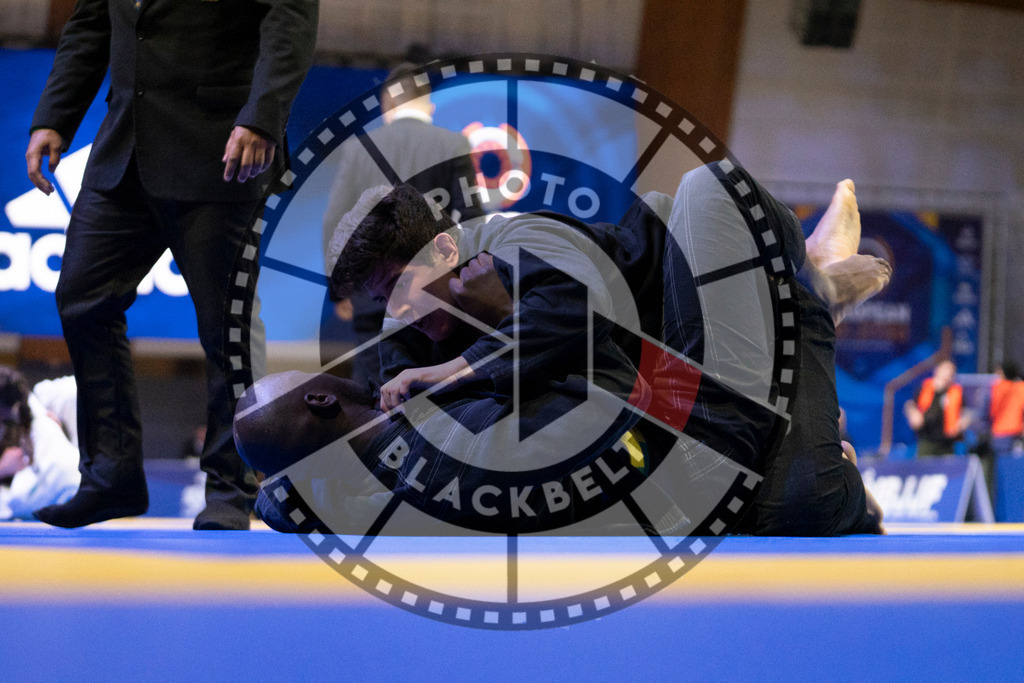 20240119PBB1511 | Fighters compete during the IBJJF European Championship in Paris, France, on January 19, 2024.