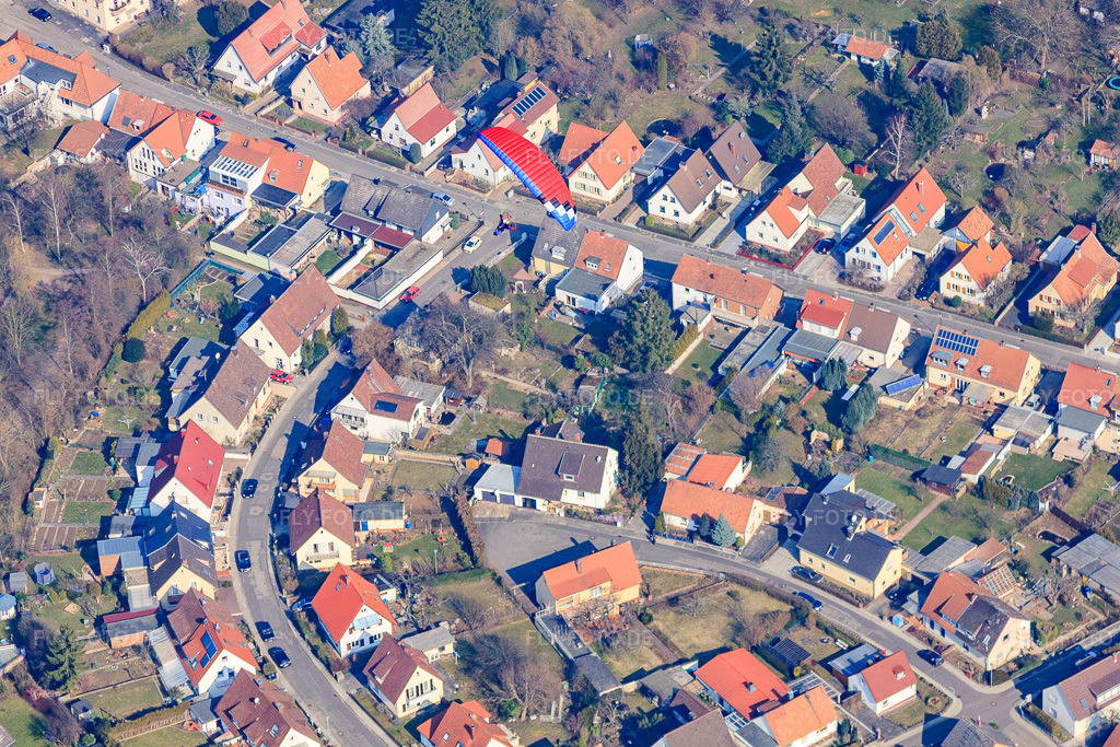 Luftbild: Kropsburgstr in Landau in der Pfalz im Bundesland Rheinland-Pfalz in Deutschland. Foto: IMG_37712.jpg vom 05.03.2011 durch Werner Riehm/FLY-FOTO.deAuflösung des Originals: 4752 x 3168 px