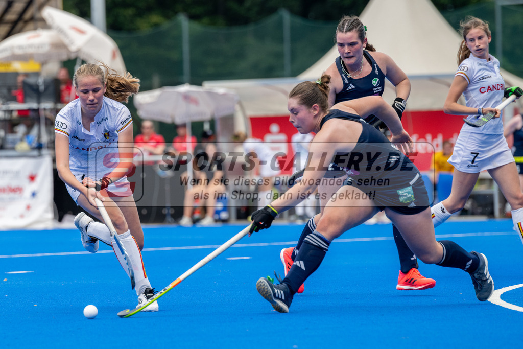 SFE_20230709_0045 | EuroHockey EM U18 Girls Belgium vs Ireland am 09.07.2023 in Krefeld (Gerd-Wellen-Hockeyanlage), Photo: Stephan Fehrmann 2023 (Sports-Gallery)