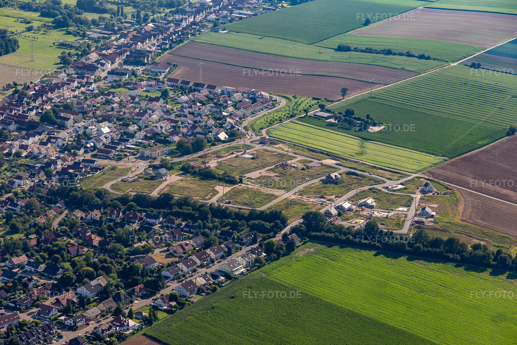 Luftbild: Baugebiet K2 in Kandel im Bundesland Rheinland-Pfalz in Deutschland. Foto: IMG_128375.jpg vom 12.08.2021 durch Werner Riehm/FLY-FOTO.de