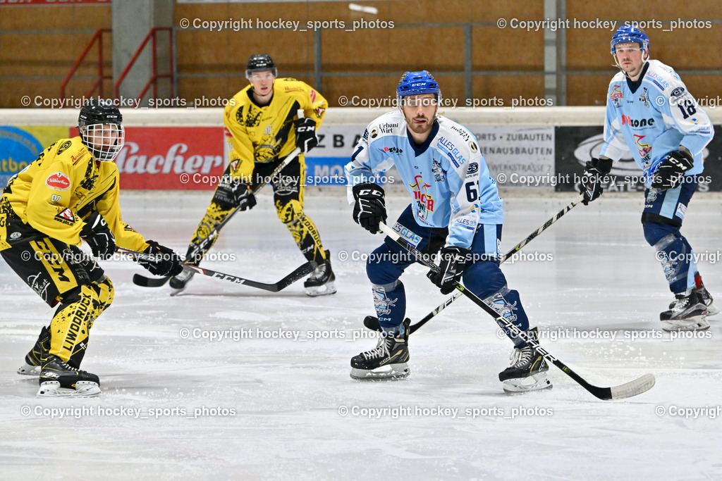 EC Spittal Hornets vs. ESC Steindorf 7.12.2022 | #90 Ogertschnig Joshua, #61 Friedrich Daniel, #18 Pöck Markus