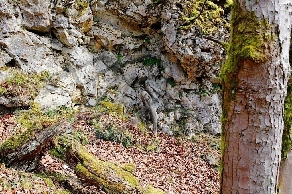 NatureArt-FELSWAND_8263 | Bäume liegen und stehen | #003 | Modell: Mandy | Foto: Tschiponnique Skupin - Realisiert mit Pictrs.com