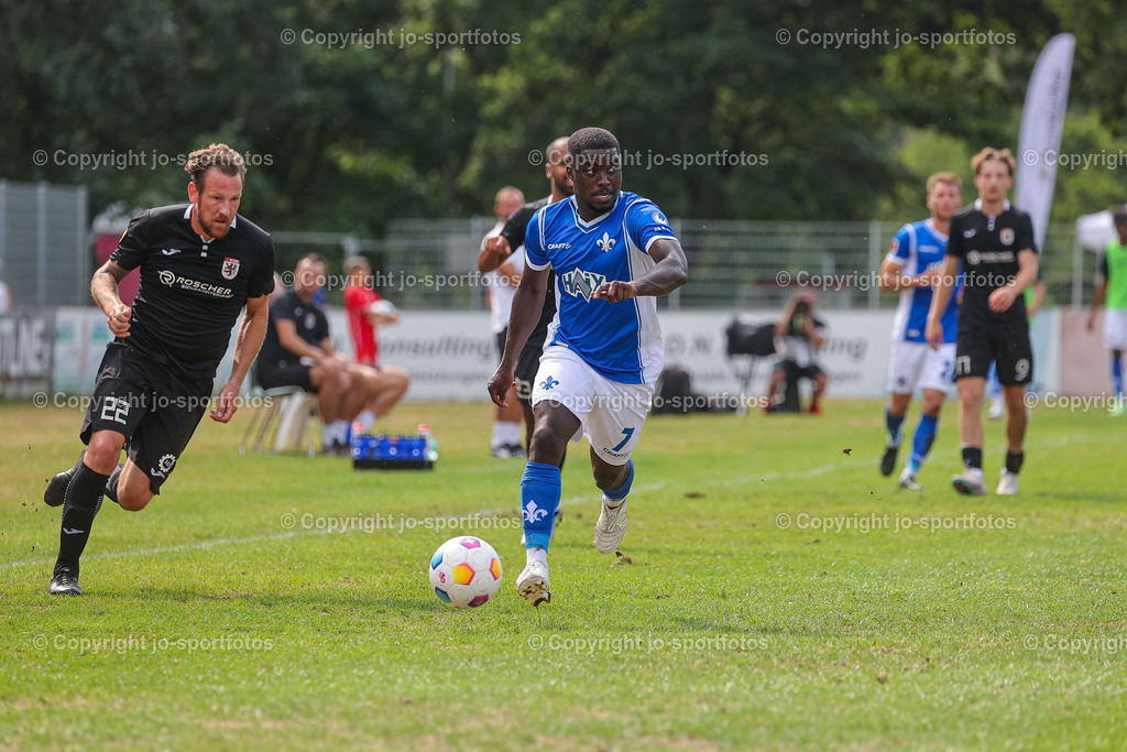 Giessen_Darmstadt (238) | 16.07.2023; Testspiel; Waldstadion Gießen; FC Gießen - SV Darmstadt 98; Ergebnis: 2:0 (0:0)