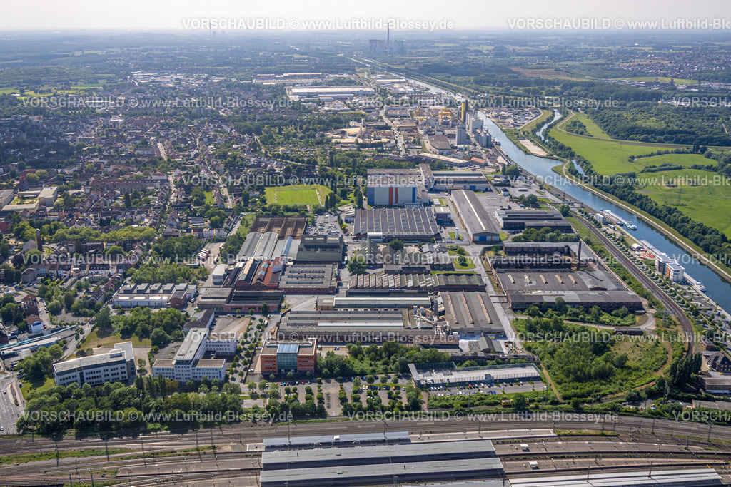 Hamm220504719 | Luftbild, Hafen Hamm und Werksgelände Thyssen Draht AG, Mitte, Hamm, Ruhrgebiet, Nordrhein-Westfalen, Deutschland