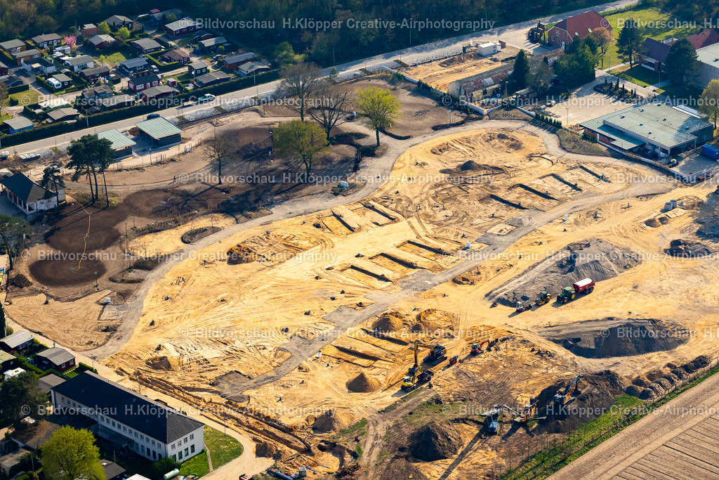 Luftbilder Brüggen-9987 | Luftaufnahme Baustelle der Ferienhaus Anlage " Heide Camp Resort " in Brüggen im Bundesland Nordrhein-Westfalen - Realized with Pictrs.com