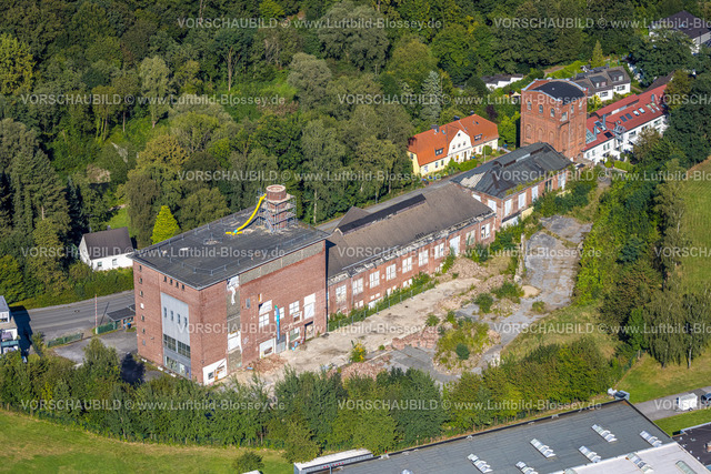 Sprockhoevel240810798 | Luftbild, abrissfälliges Gebäude, Malakowturm der ehemaligen Zeche Alte Haase, Niedersprockhövel, Sprockhövel, Ruhrgebiet, Nordrhein-Westfalen, Deutschland