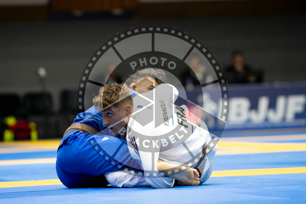 20240124PBB00320 | Fighters compete during the second day of the IBJJF European Championship in Paris, France, on January 24, 2024.