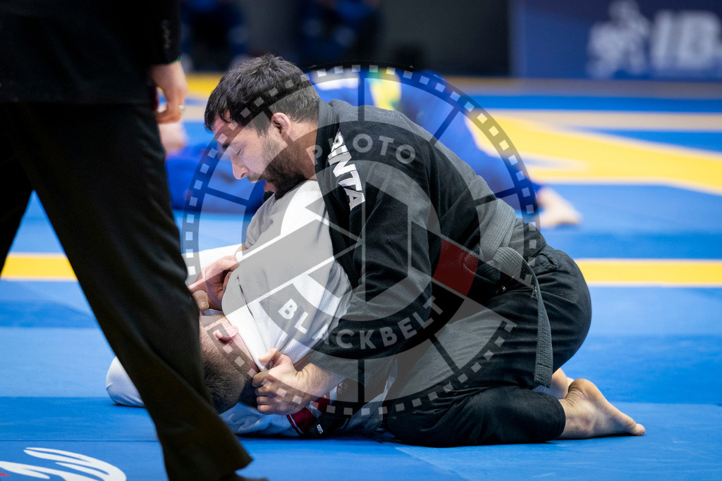 20240126PBB0927 | Fighters compete during the Brazilian Jiu-Jitsu European Championship of the IBJJF in Paris, France, on January 26, 2024.